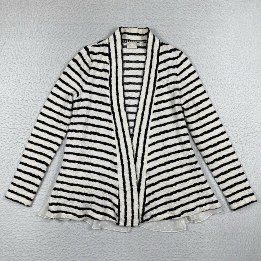 Postage‎ Stamp Anthropologie Sweater Womens Medium Cardigan Lace 9-H15 STCL